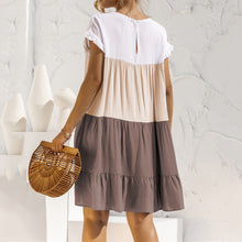 Load image into Gallery viewer, Contrasting Color Loose Dress