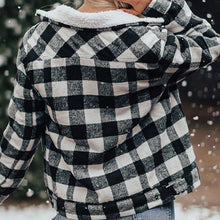 Load image into Gallery viewer, Short Plaid Cotton Jacket Coat