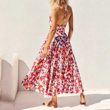 Load image into Gallery viewer, Printed Bohemian Vacation Maxi Dress