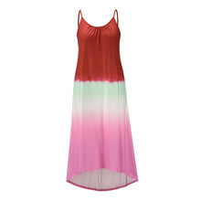 Load image into Gallery viewer, Gradient Color Sling Maxi Dress