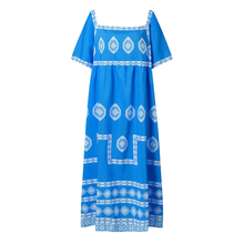 Load image into Gallery viewer, Bohemia Style Short Sleeve Maxi Dress