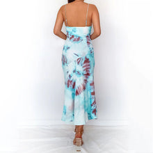 Load image into Gallery viewer, Tie-Dye Print Sling Maxi Dress