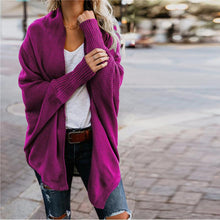 Load image into Gallery viewer, Bat Sleeve Sweater Coat