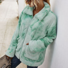 Load image into Gallery viewer, Tie-dyed Fur Coat