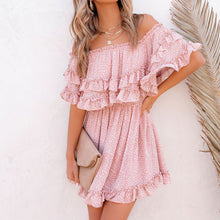 Load image into Gallery viewer, One-Shoulder Printed Dress