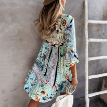 Load image into Gallery viewer, Fashion Embroidery Design Boho Dress