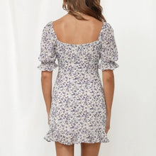 Load image into Gallery viewer, Sexy Square Neck Floarl Print Dress