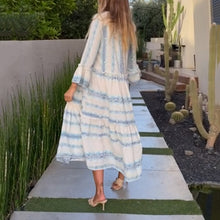 Load image into Gallery viewer, Irregular Stripe Print Maxi Dress