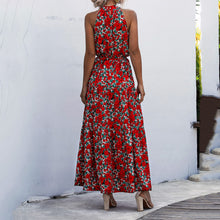 Load image into Gallery viewer, Elegant Round Neck Printed Maxi Dress