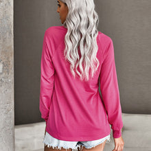 Load image into Gallery viewer, Casual Literal Print Crew Neck Sweatshirt