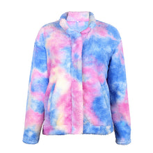 Load image into Gallery viewer, Tie-dye Printed Double-sided Plush Loose Casual Jacket Coat