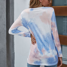 Load image into Gallery viewer, Tie-dye Gradient Kink Long-sleeved Top