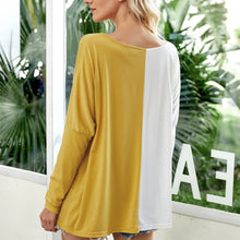 Load image into Gallery viewer, Stitching Long Sleeve T-shirt