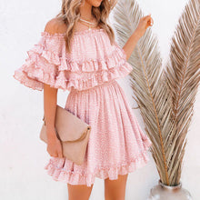 Load image into Gallery viewer, One-Shoulder Printed Dress