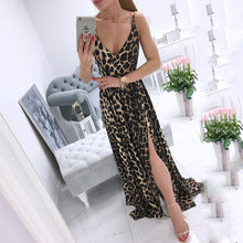 Load image into Gallery viewer, Elegant V-Neck Floral Printed Maxi Dress