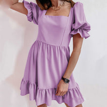 Load image into Gallery viewer, Lovely Solid Color Ruffle Sleeve Mini Dress