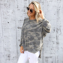 Load image into Gallery viewer, Camouflage Print Sweatshirt