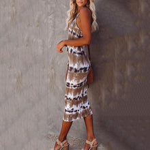 Load image into Gallery viewer, Tie Dye Casual Sleeveless Maxi Dress