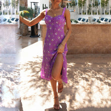 Load image into Gallery viewer, Elegant Floarl Printed Sling Dress