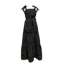 Load image into Gallery viewer, Striped Print Sling Maxi Dress