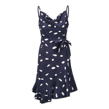 Load image into Gallery viewer, Elegant Printed Ruffle Hem Mini Dress