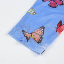 Load image into Gallery viewer, Mesh Butterfly Print Long Sleeve Top