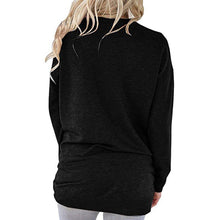 Load image into Gallery viewer, Printed Pocket Round Neck Long Sleeves
