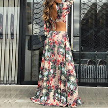 Load image into Gallery viewer, Sexy Hollow Out Printed Maxi Dress