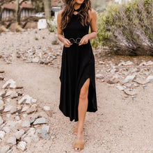 Load image into Gallery viewer, Summer Off Shoulder Halter Casual Maxi Dress