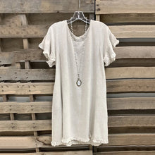 Load image into Gallery viewer, Solid Color Short Sleeve Shirt Mini Dress