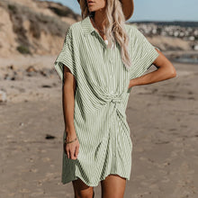 Load image into Gallery viewer, Polo Slim Tie Striped Dress