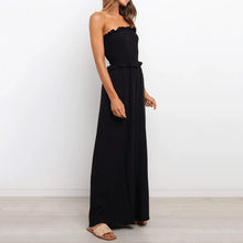 Load image into Gallery viewer, Fashion Wide Leg Casual Wrap Chest Jumpsuit