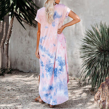 Load image into Gallery viewer, Tie Dye Soft Casual Maxi Dress