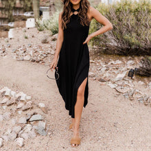 Load image into Gallery viewer, Summer Off Shoulder Halter Casual Maxi Dress