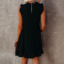 Load image into Gallery viewer, Cute Sleeveless Ruffle Mini Dress