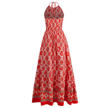 Load image into Gallery viewer, Sleeveless Bohemian Style Floral Printed Maxi Dress