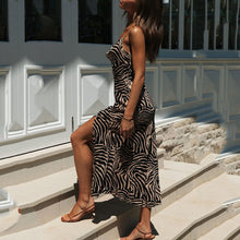 Load image into Gallery viewer, Sexy Suspender Split Dress