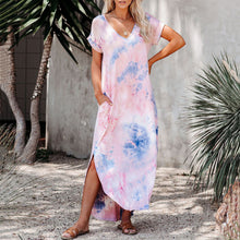 Load image into Gallery viewer, Tie Dye Soft Casual Maxi Dress