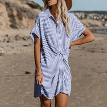 Load image into Gallery viewer, Polo Slim Tie Striped Dress