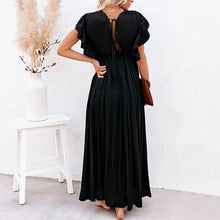 Load image into Gallery viewer, Elegant V-Neck Maxi Dress