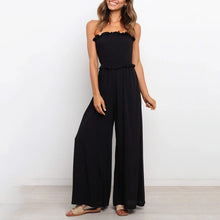 Load image into Gallery viewer, Fashion Wide Leg Casual Wrap Chest Jumpsuit