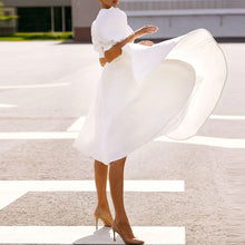 Load image into Gallery viewer, Pure Color Slim Fit Short Sleeve Dress