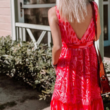 Load image into Gallery viewer, Printed Sleeveless Round Neck Maxi Dress