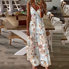Load image into Gallery viewer, Sling Printed Big Swing Maxi Dress