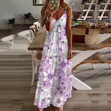 Load image into Gallery viewer, Sling Printed Big Swing Maxi Dress