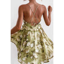 Load image into Gallery viewer, Sexy Backless Floral Printed Mini Dress