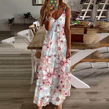 Load image into Gallery viewer, Sling Printed Big Swing Maxi Dress