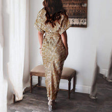 Load image into Gallery viewer, Elegant Fashion Printed V-Neck Maxi Dress