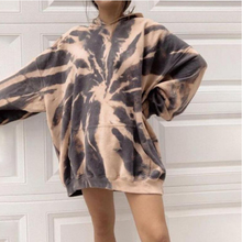 Load image into Gallery viewer, Women's Loose Tie-dye Hooded