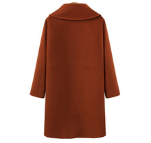 Load image into Gallery viewer, Elegant Lapel Long Sleeve Woolen Coat
